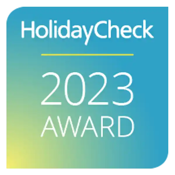 HolidayCheck Award 2023 für das Aparthotel Strandhus