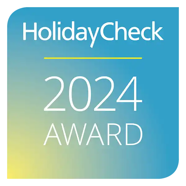 HolidayCheck Award 2024: Platz 3 der beliebtesten Hotels Deutschlands für das Aparthotel Strandhus