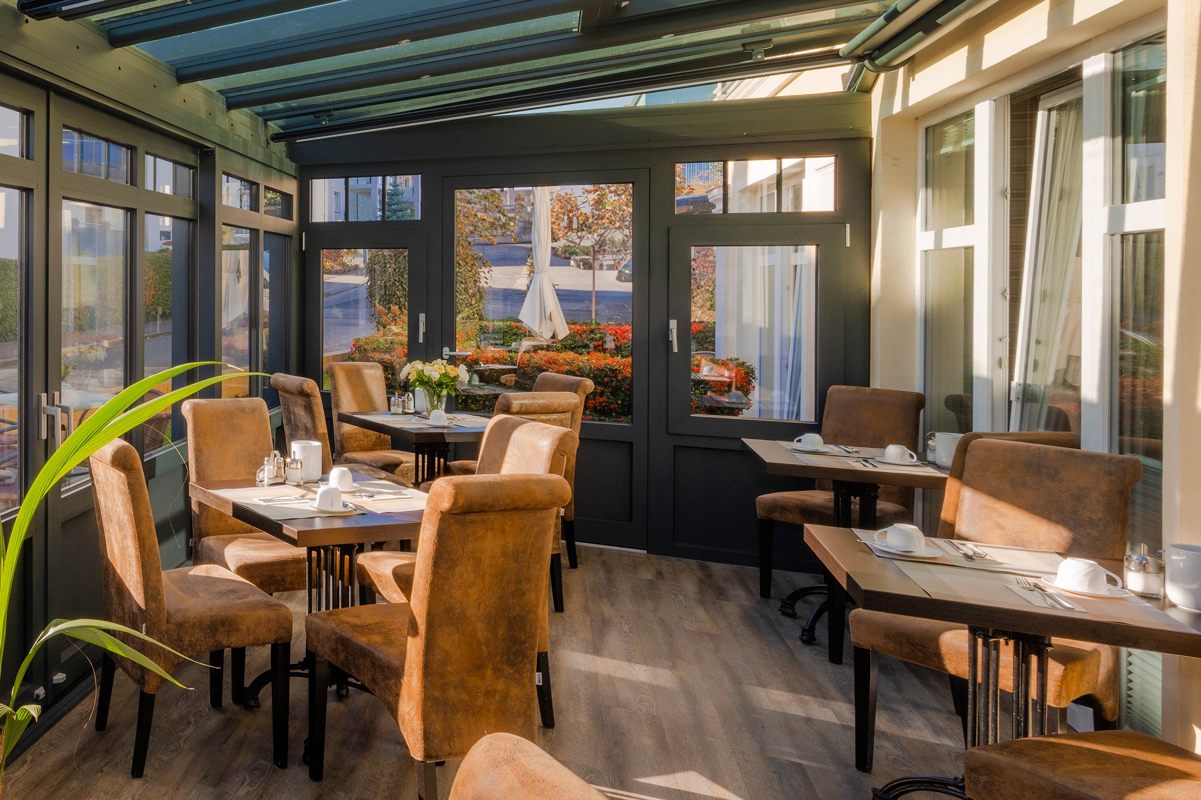 Wintergarten im Aparthotel Strandhus in Ahlbeck, direkt beim Gastgeber buchen