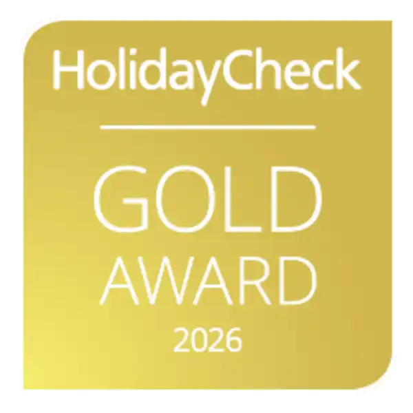 HolidayCheck Gold Award 2026 für das Aparthotel Strandhus